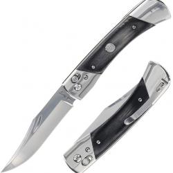 Couteau Schrade PLB7 Bear Paw Lame Clip Point Acier 7Cr17MoV Manche Bois Pivot Lock SCH1222017