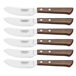 TRA.29810165 6 couteaux à pizza Tramontina 21cm Technobois