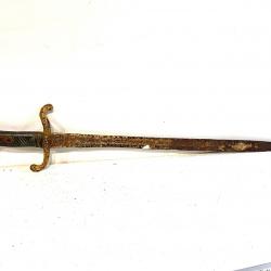 Ancienne Baïonnette Allemande ww1 manche laiton de fouille