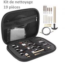 Kit de nettoyage 19 pièces Outil universel de brosses pour calibre 22/38/ 9mm/40mm/45mm