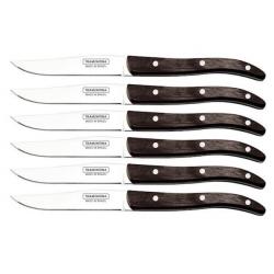 TRA.29810023 6 couteaux à steak Tramontina "French" 22,5cm Technobois