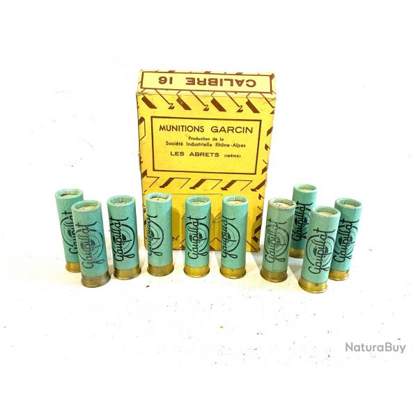 Ancienne bote de 10 cartouches Garcin Gaupillat calibre 16