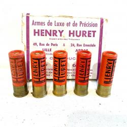 Ancienne boîte de 5 cartouches Henry Huret Collection calibre 16