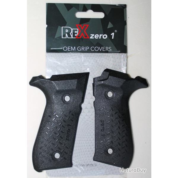 Paire de plaquettes de crosse pour Arex Rex 01