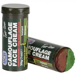 Crème de maquillage camouflage militaire BCB CL1481 vert et marron