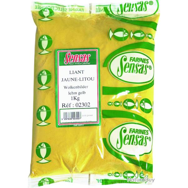 Farine Sensas Liant Jaune-Litou 1Kg