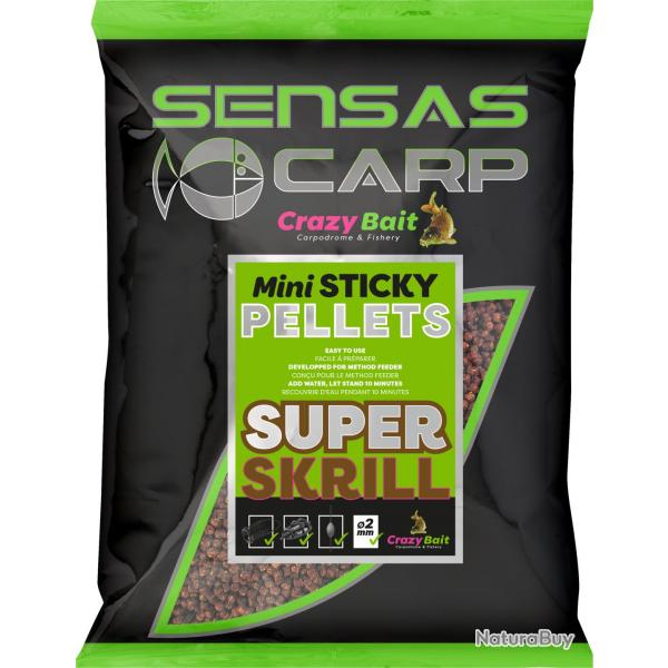 Pellet Sensas Mini Sticky Pellets Super Skrill 700G
