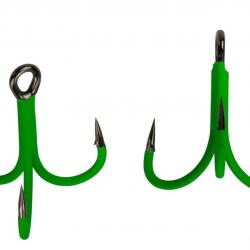 A-Static Treble 6X Hook 3/0 4Pcs