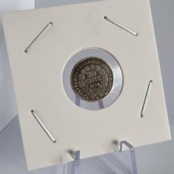 20 Cent Argent Cérès 1850 A , Paris , 20 Centimes , XIXème Siècle , 19ème , IIème République