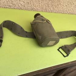 VENDU PAR LE-CUIRASSIER GOURDE ARMÉE FRANÇAISE COMPLÈTE AVEC CEINTURON