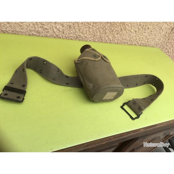VENDU PAR LE-CUIRASSIER GOURDE ARME FRANAISE COMPLTE AVEC CEINTURON