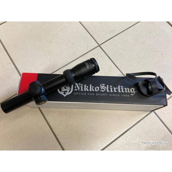 Vends lunette de battue NIKKO STIRLING Diamond 1-4x24 rticule lumineux