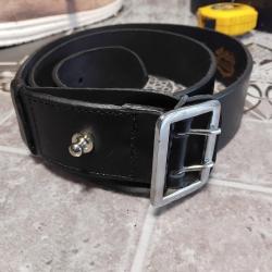 Ceinturon Cuir armée forces de l ordre 125cm x4.5cm..neuf