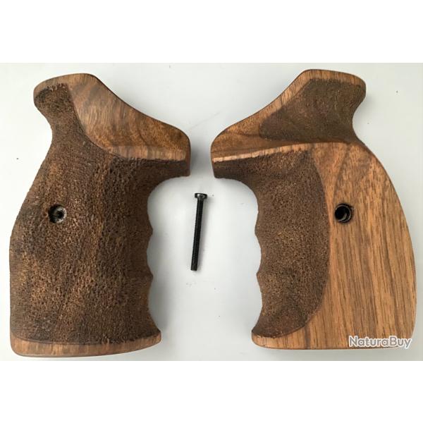 Plaquette de droitier  pour  Smith & Wesson carcasse K/L round butt et square  butt