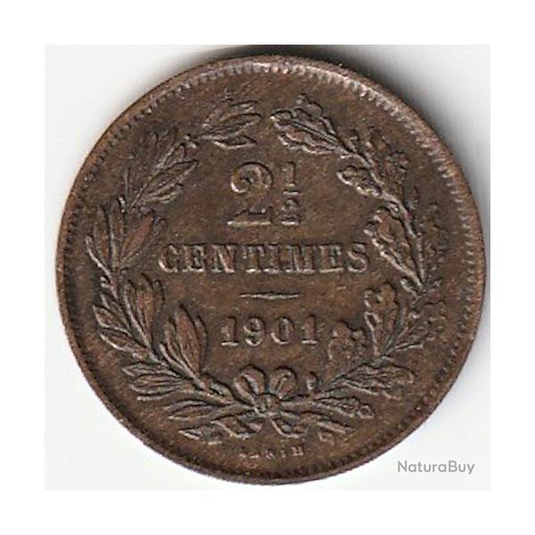 Pice de Monnaie Du Luxembourg  2  1/2 centimes 1901 recherche