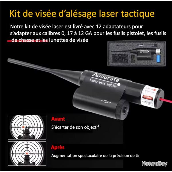 Kit de vise  Laser tactique   point rouge de calibre.177  12GA pour fusil et pistolet
