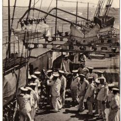 CPA - Marine -SCENES DE BORD-Hommes lEquipage a la meche N°1652