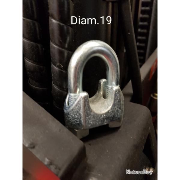 Serre cble trier diam.19mm srie renforce lectrozingue