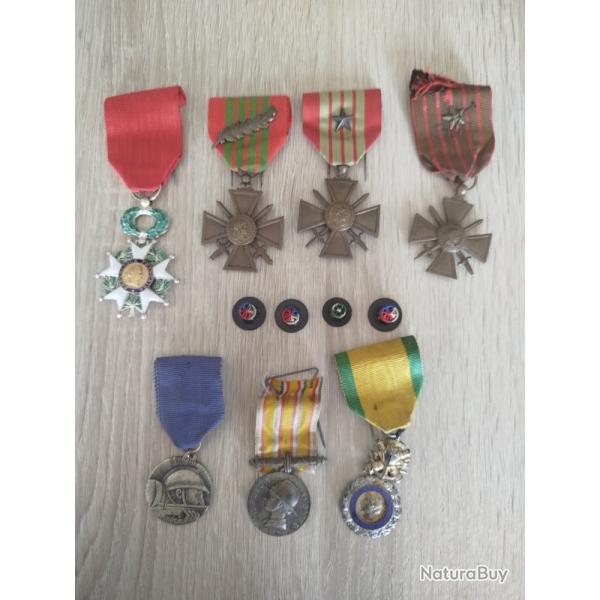 LOTS DE MEDAILLES MILITAIRE