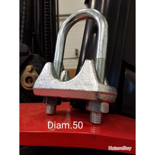 Serre cble trier diam.50mm srie renforce lectrozingue