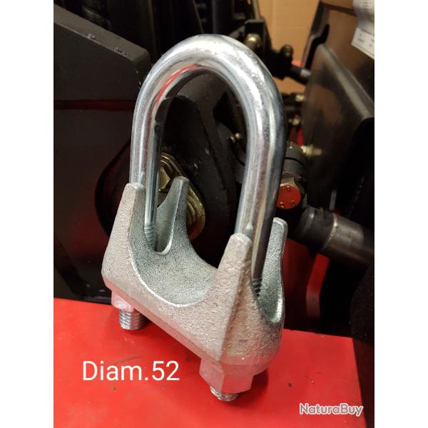 Serre cble trier diam.52mm srie renforce lectrozingue