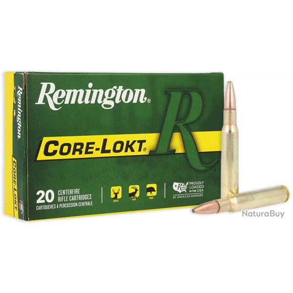 Lot de 2 boites de balles Remington Core-Lokt 30-06 180 gr