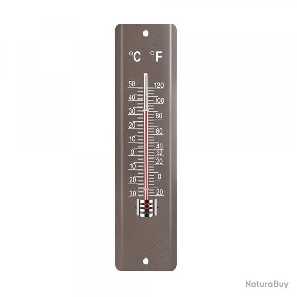 Thermomtre extrieur gris 20 x 5 cm