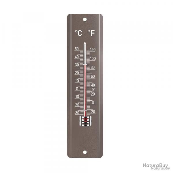 Thermomtre extrieur gris 20 x 5 cm