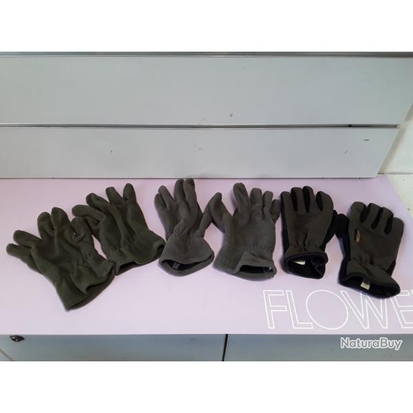 Lot de 3 paires de gants chauds