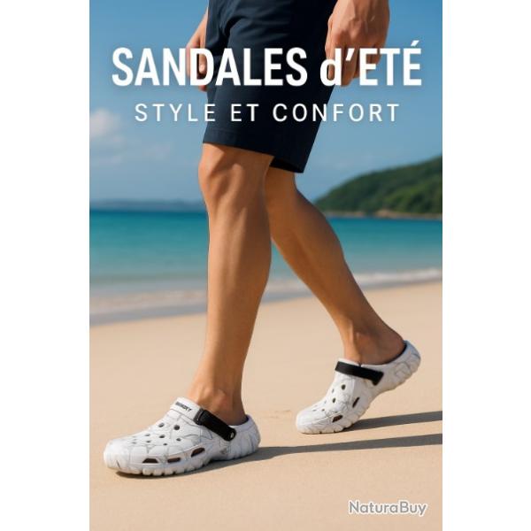 Sandales d't Confortable Lgre Anti-Drapante Tongs Pantoufles Jardin Maison LIVRAISON GRATUITE
