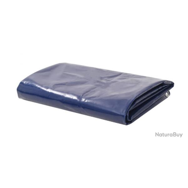 Bche bleue PVC ultra-rsistante 4x4 m - 650 g/m, pour protection extrieure polyvalente