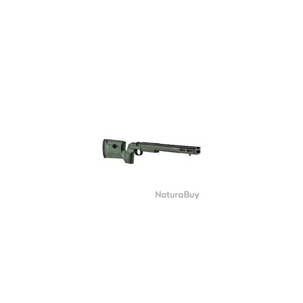 Chassis KRG Bravo pour Remington 700 action longue verte.