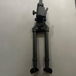 Bipied versa pod en inox avec vis frein Neuf cerakote noir avec adaptateur spigot ai