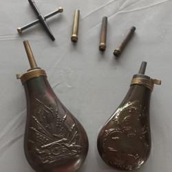 Lot poudre noire poire -  bec et clef à cheminées