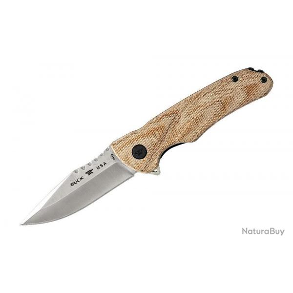 Buck Sprint Ops Pro Tan Canvas Micarta S30V