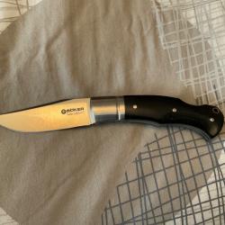 VEND COUTEAU PLIANT BOKER SOLINGEN BOXER BY RAPHAËL DURAND .