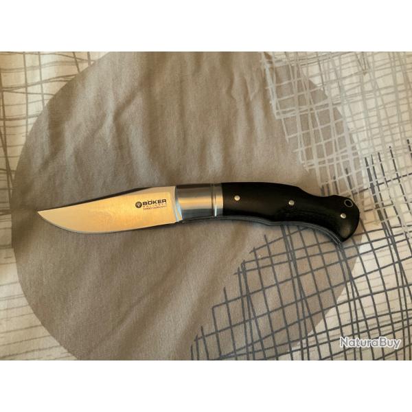 VEND COUTEAU PLIANT BOKER SOLINGEN BOXER BY RAPHAL DURAND .