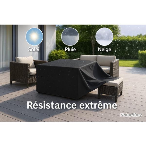 Housse de Salon de Jardin Extrieur 231x231x90cm Bche Protection Canap Chaises Barbecue Table
