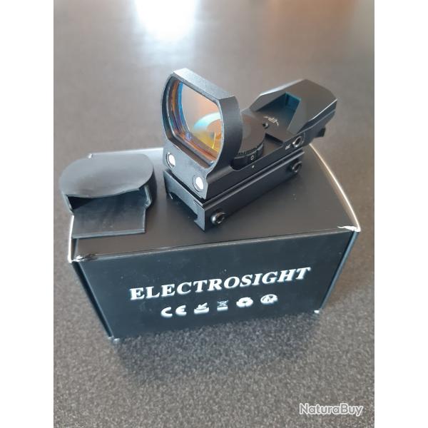 Point rouge panoramique Electrosight 4 rticules - rhostat 6 positions + automatique