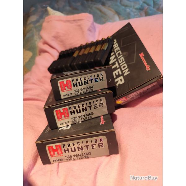 Balles marque hornady cal 338 wm