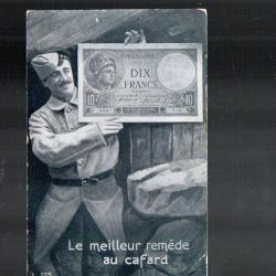 le meilleur remède au cafard militaire et billet de dix francs