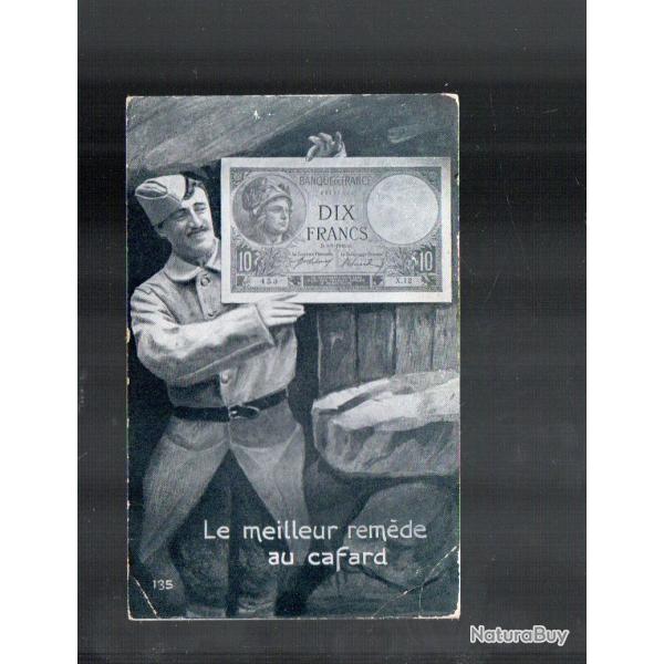 le meilleur remde au cafard militaire et billet de dix francs