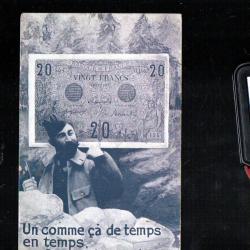 un comme ça de temps en temps ça fait toujours plaisir militaire et billet de vingt francs