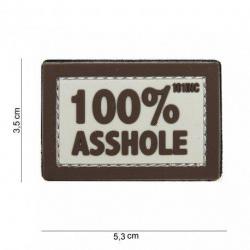 Patch 3D PVC 100% Asshole (101 Inc) Marron