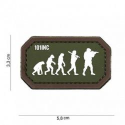 Patch 3D PVC Airsoft Evolution (101 Inc) OD