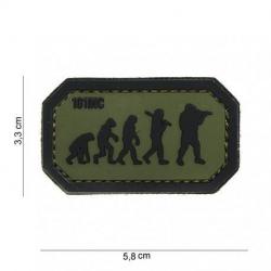 Patch 3D PVC Airsoft Evolution (101 Inc) Noir