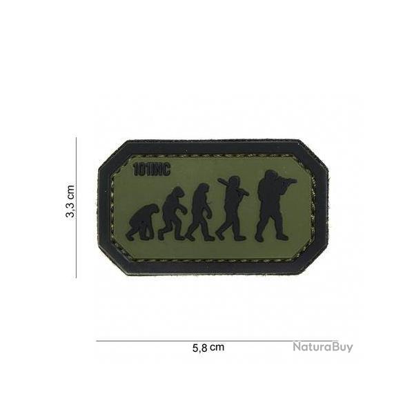 Patch 3D PVC Airsoft Evolution (101 Inc) Noir