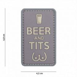 Patch 3D PVC Beer and Tits (101 Inc) Multicam