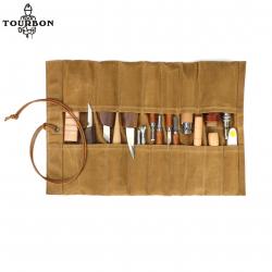 Tourbon-Sac enroulable en toile pour outils pliants, 14 fentes  LIVRAISON GRATUITE !!