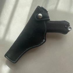 Holster en cuir port intérieur pour Luger P08